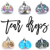 Teardrop Earrings - Shimmery Champagne