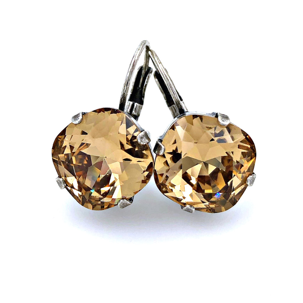 Queen Earrings - Caramel
