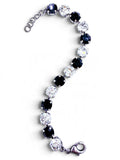 Bracelet - Duchess Black & Silver Lining
