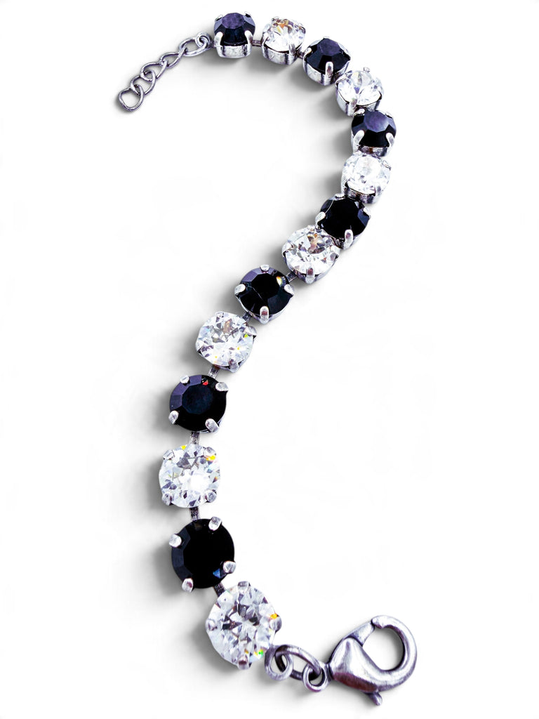 Bracelet - Duchess Black & Silver Lining