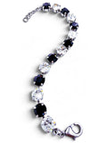Bracelet - Duchess Black & Silver Lining