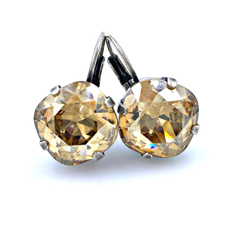 Queen Earrings - Shimmery Champagne